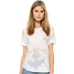 Equipment Tops - New Equipment Floral Burnout Riley Tee Equipment Tops - New Equipment Floral Burnout Riley Tee
